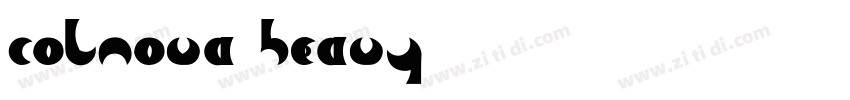 Colnova Heavy字体转换